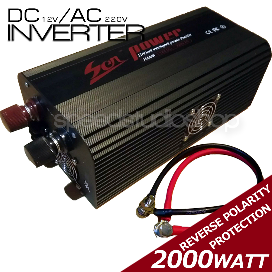 sen inverter เคร องแปลงไฟรถเป นไฟบ าน หม อแปลงไฟ ต วแปลงไฟรถ ใช อ ปกรณ ไฟบ านได ในรถ ขนาด 2000 watt dc 12v to ac 220v