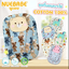 Nuebabe ชุดที่นอน เบาะไข่ แฟนซี Cotton 100% พร้อมหมอน หมอนข้าง เซต 3 ชิ้น