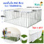 Kidsza คอกกั้นเด็ก ท่อ PVC สีขาว [ขนาด 180x200x80 ซม.]