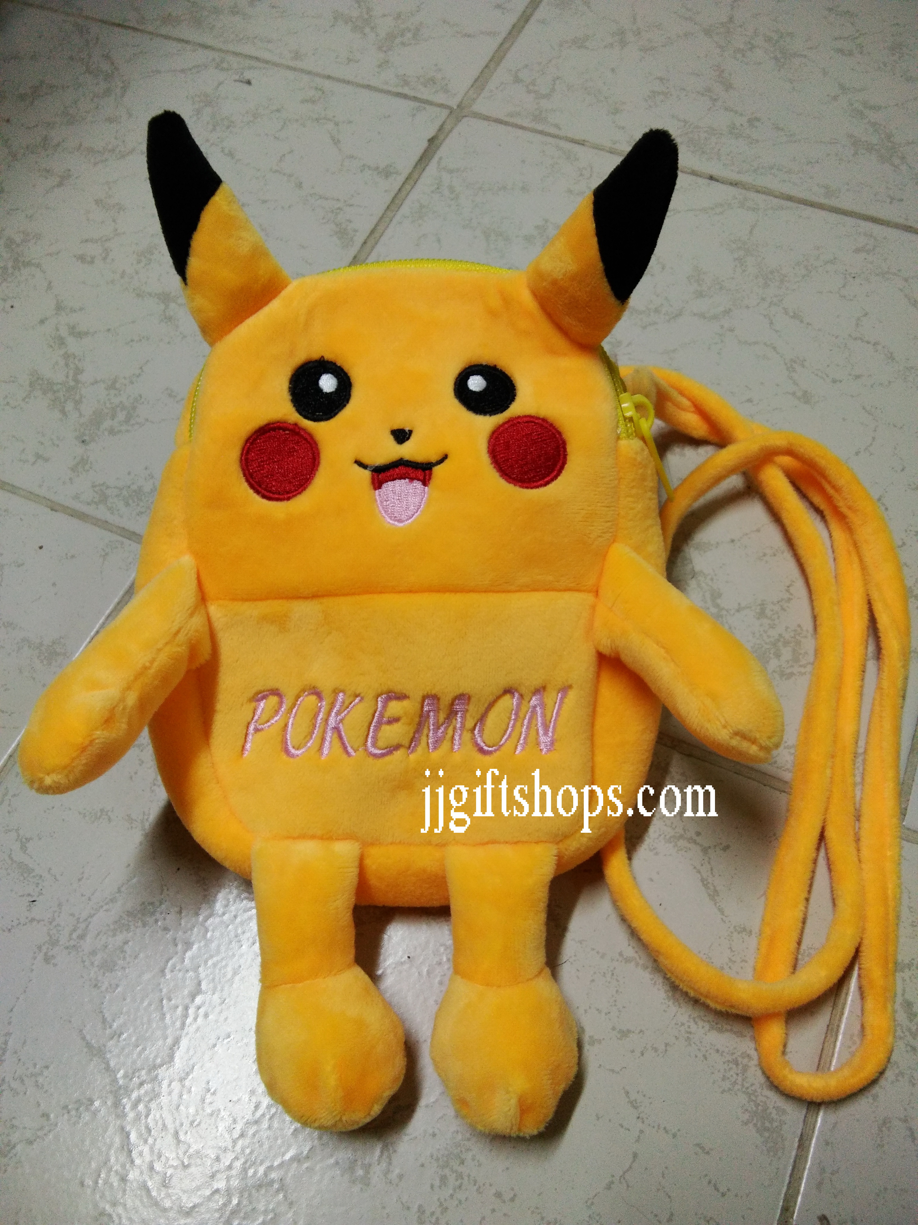 กระเป๋าสะพายข้าง 2ช่อง ปิกาจู Pikachu ขนาด 18 x 12 ส่วนขยาย 3.5 cm