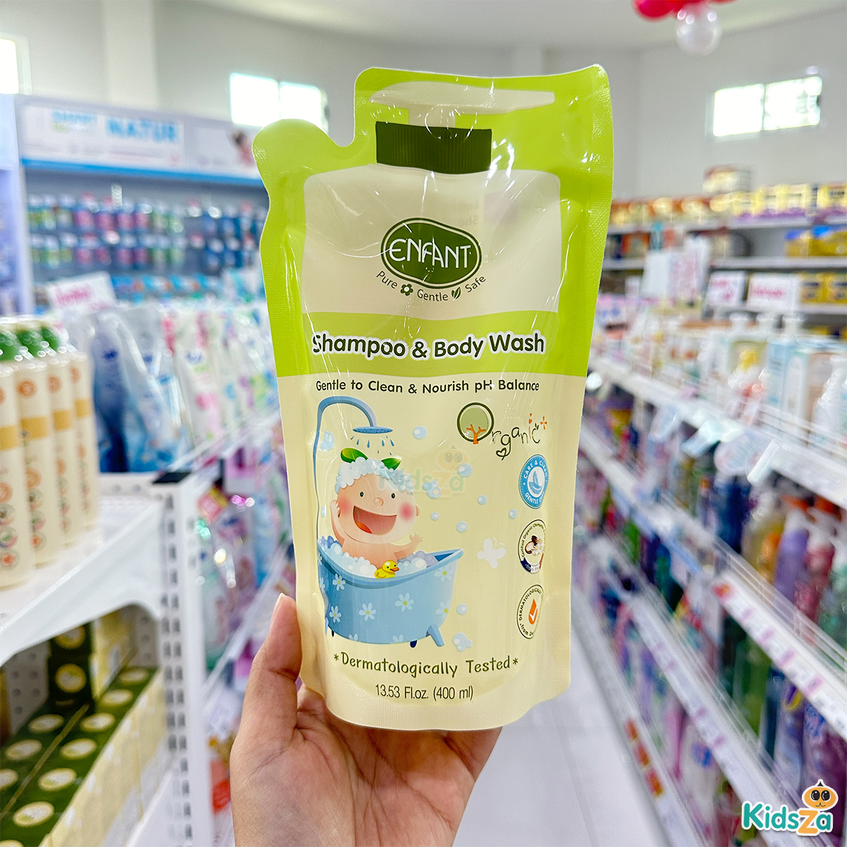 Enfant อองฟองต์ แชมพูและครีมอาบน้ำ ถุงเติม 400ml