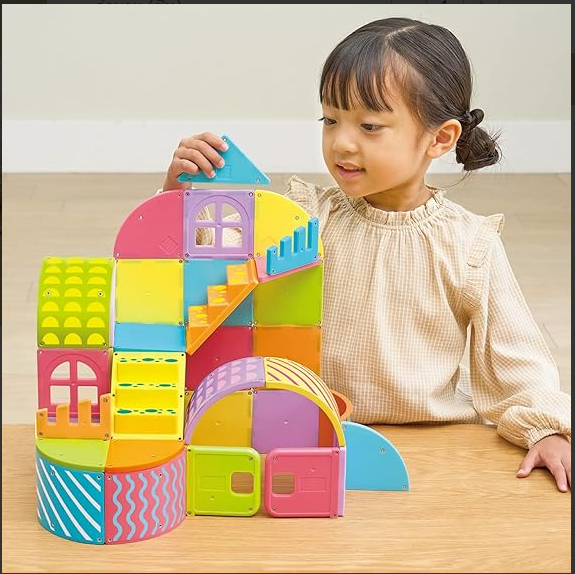 PEOPLE ของเล่นเสริมพัฒนาการ ตัวต่อแม่เหล็ก สำหรับเด็ก