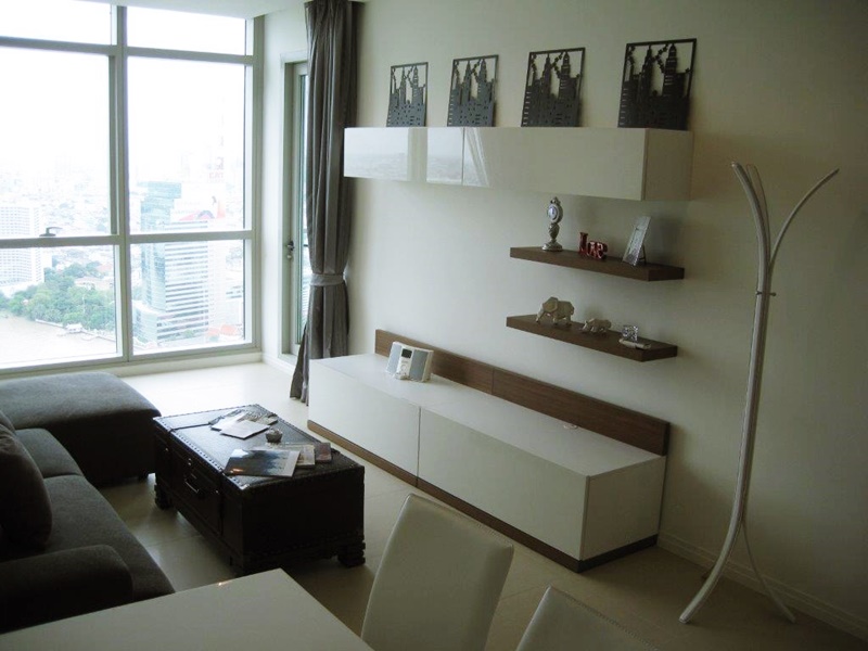 ให้เช่าคอนโด เดอะ ริเวอร์ พื้นที่ 67 ตร.ม. 1 ห้องนอน เช่า 35,000 บ/ด