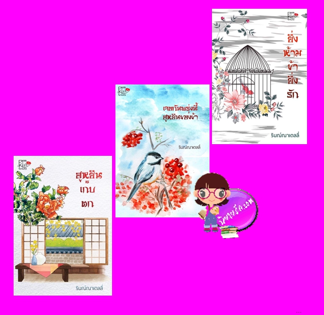 ชุด ลิขิตรักป้อมพิรุณ 3 เล่ม รินณ์ณาเดลลี่ ทำมือ