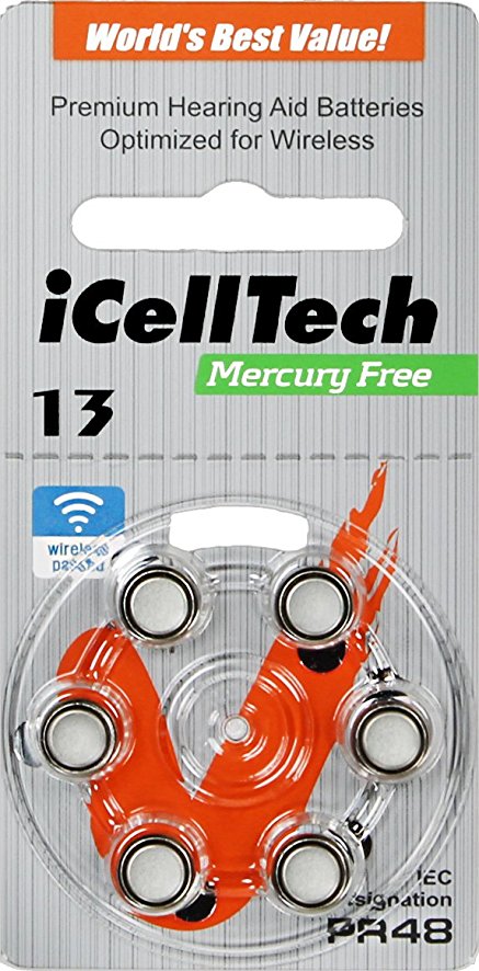 ถ่านเครื่องช่วยฟัง iCellTech เบอร์ 13