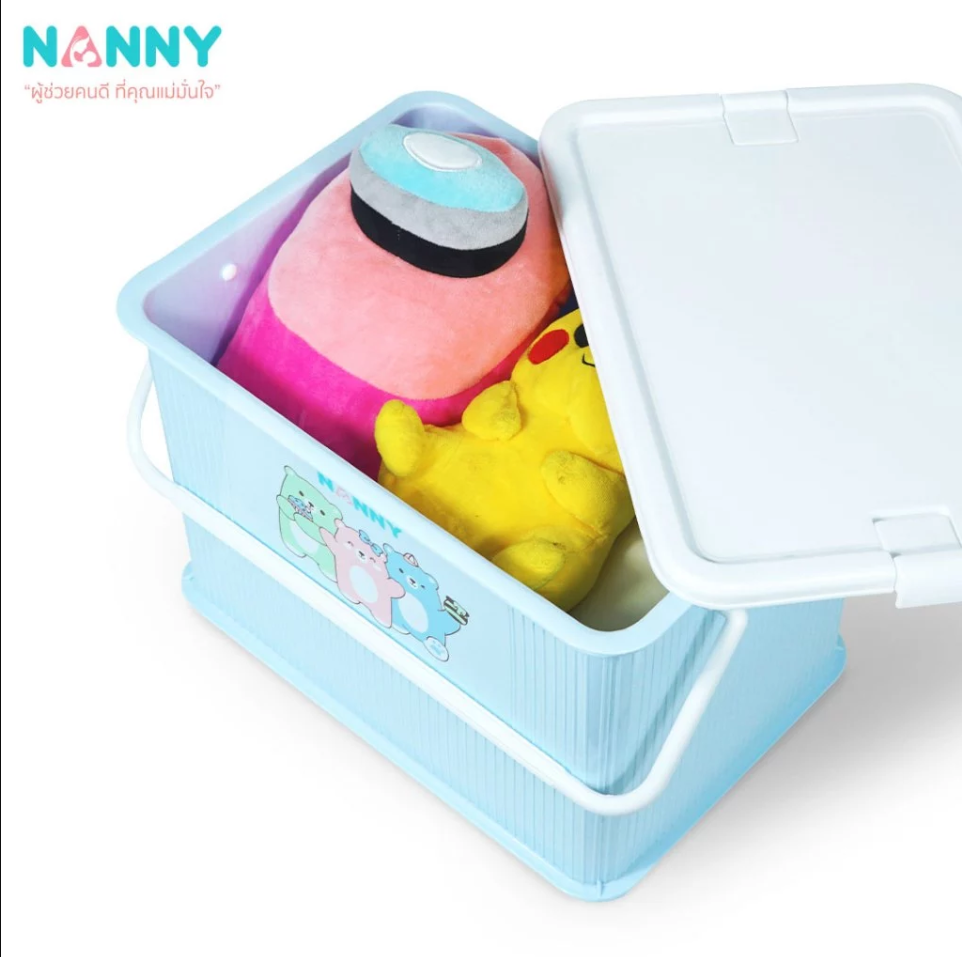 Nanny กล่องใส่ของอเนกประสงค์ ลาย Family Size L รุ่น N3040FM