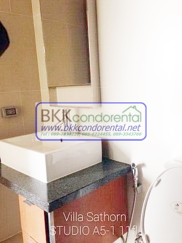 คอนโด ขาย คอนโด วิลล่า สาทร ชั้น 11 พื้นที่ 38 ตรม. วิวสระว่ายน้ำ, BTS กรุงธนบุรี, ห้องสตูดิโอ.