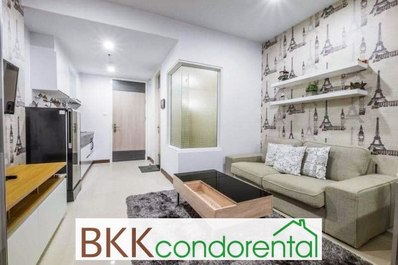 ให้เช่าคอนโด ศุภาลัย พรีเมียร์ แอท อโศก พื้นที่ 35 ตร.ม. 1 ห้องนอน เช่า 18,000 บ/ด