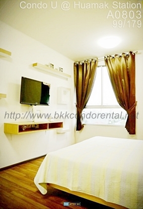 ให้เช่าคอนโด ยู ดีไลท์ @ หัวหมาก สเตชั่น พื้นที่ 38 ตรม. ห้องมุม วิวเมือง 1 ห้องนอน