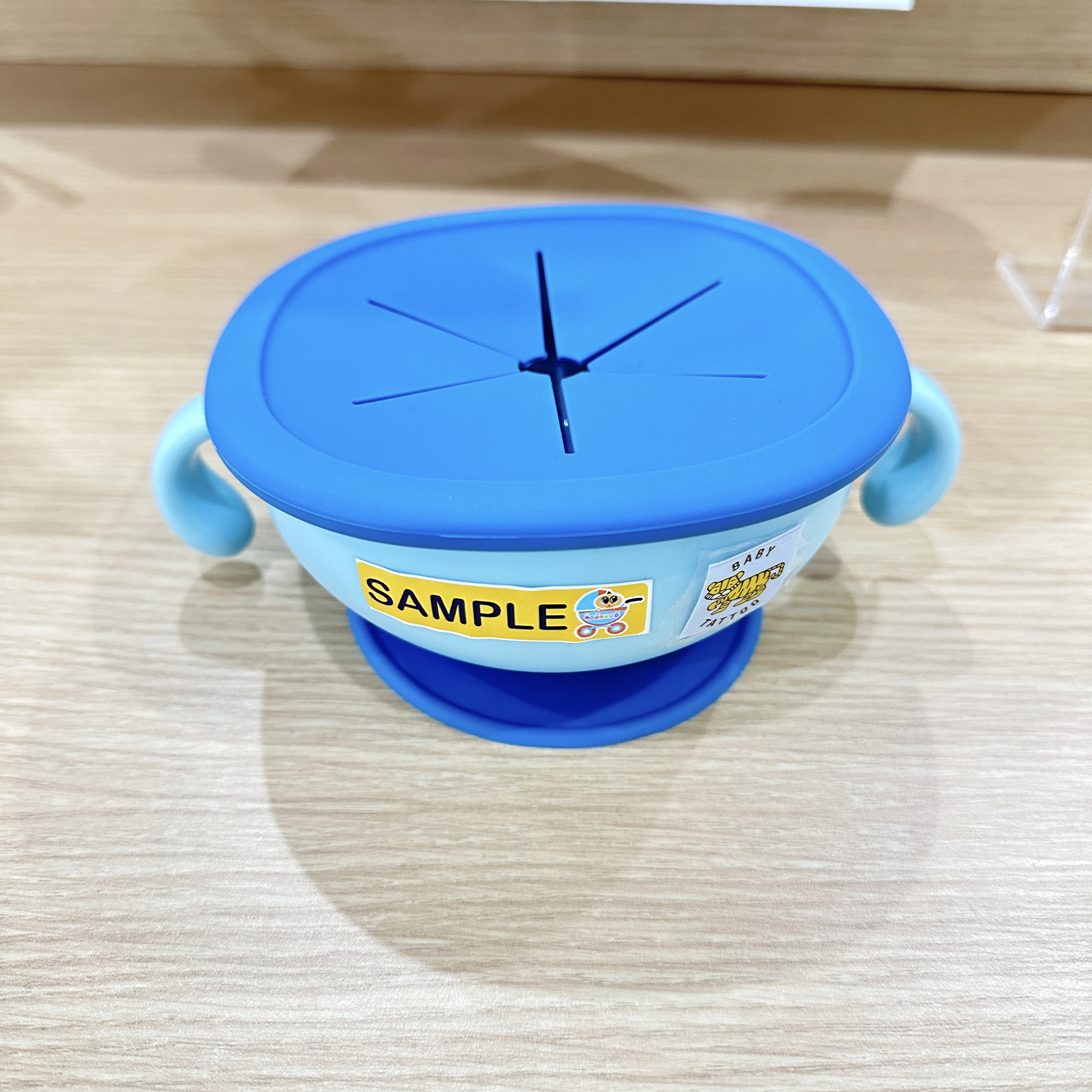 BABY TATTOO ถ้วยอาหารเด็ก ซิลิโคนสูญญากาศ 450ml