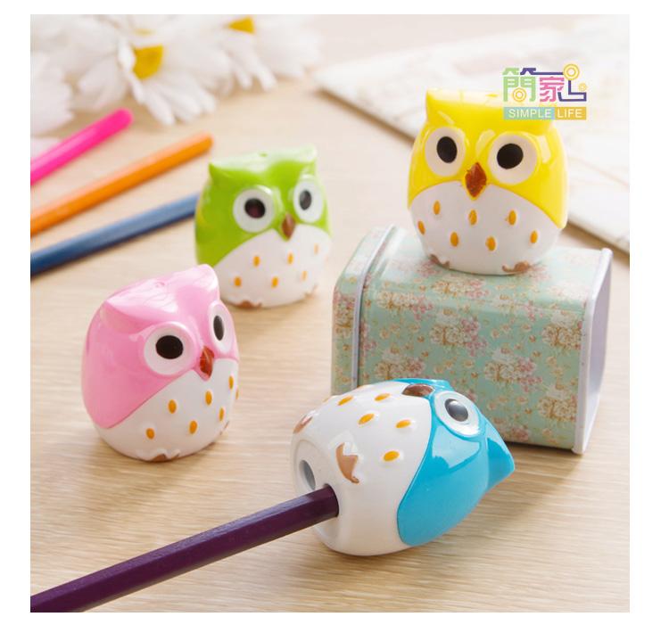 กบเหลาดินสอ ลายนกฮูก (ซื้อ 6 ชิ้นราคาส่ง 18 บาท/ชิ้น)