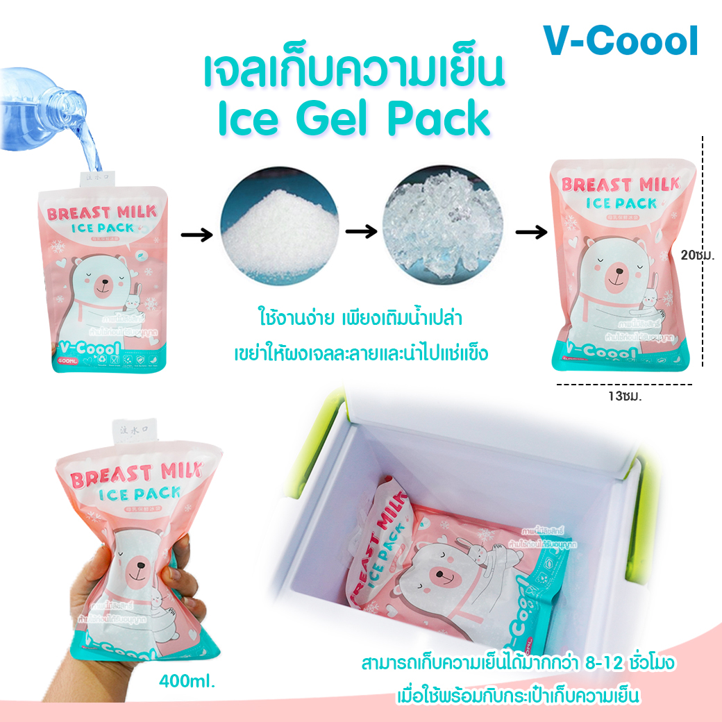 Nanny เซต กระติกเก็บสต็อคน้ำนมแม่ 2 ลิตร + เจลเก็บความเย็น 2 ซอง