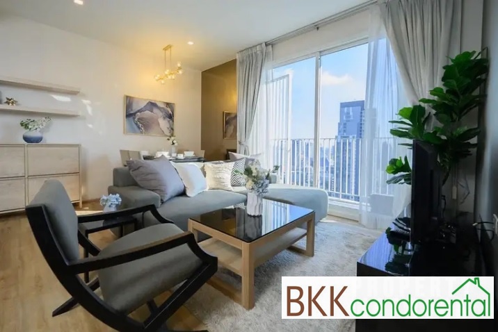 ให้เช่าคอนโด เฮช คิว ทองหล่อ พื้นที่ 75 ตรม. 2 ห้องนอน เช่า 60,000 บาท/เดือน
