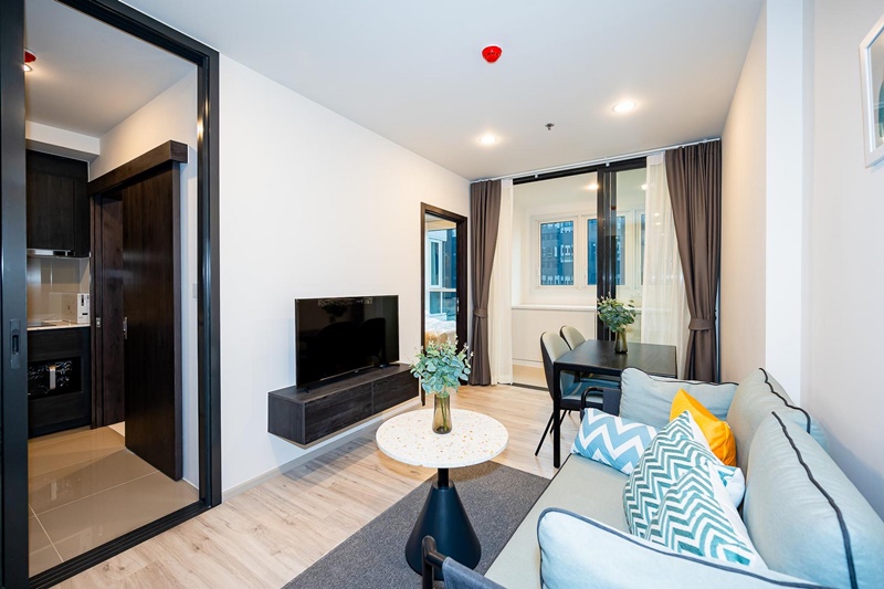 ให้เช่าคอนโด เอ็กซ์ที ห้วยขวาง พื้นที่ 34.41 ตร.ม. 1 ห้องนอน เช่า 19,000 บ/ด