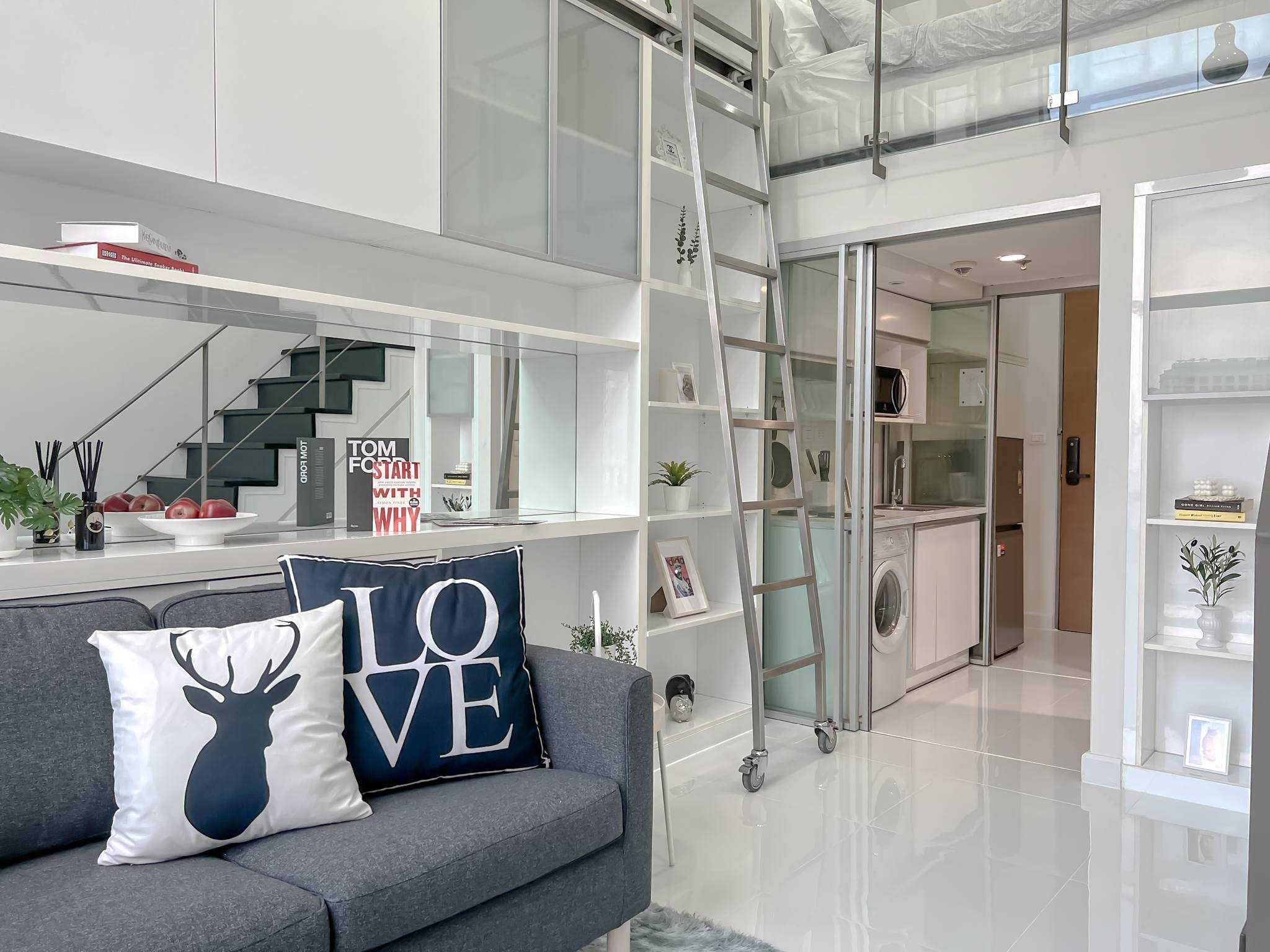 ให้เช่าคอนโด ไอดีโอ มอร์ฟ 38 พื้นที่ 35 ตรม. Duplex 1 ห้องนอน ราคาเช่า 32,000 /เดือน