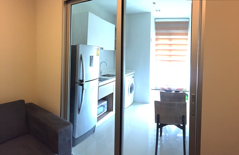 ให้เช่าคอนโด เซ็นทริค ติวานนท์ สเตชั่น พื้นที่ 32 ตร.ม. 1 ห้องนอน เช่า 8,000 บ/ด