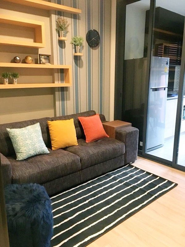 ให้เช่าคอนโด เดอะ เบส การ์เดน พระราม 9 พื้นที่ 31 ตรม. 1 ห้องนอน เช่า 15,000 บาท/เดือน