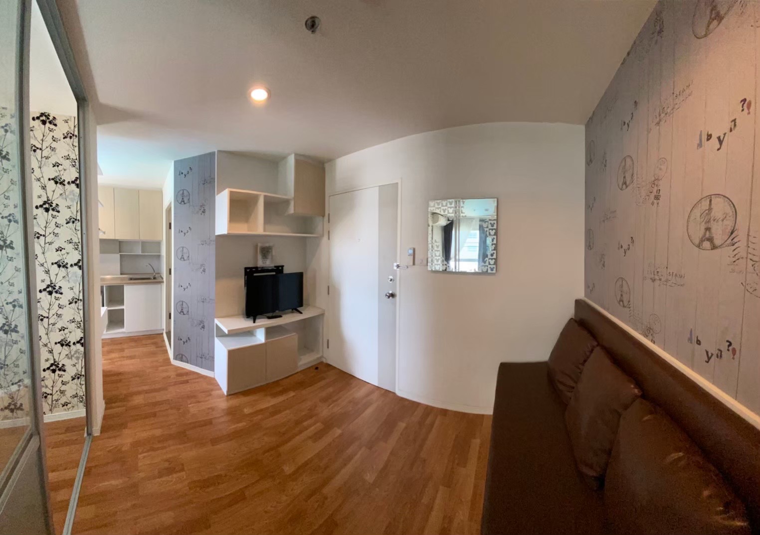 ให้เช่าคอนโดลุมพินี วิลล์ นครอินทร์ - ริเวอร์วิว พื้นที่ 26 ตร.ม. 1 ห้องนอน เช่า 6,500 บ/ด