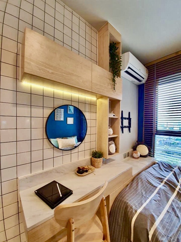 ให้เช่าคอนโด ไลฟ์ อโศก - พระราม 9 พื้นที่ 35.64 ตร.ม. 2 ห้องนอน เช่า 22,000 บ/ด