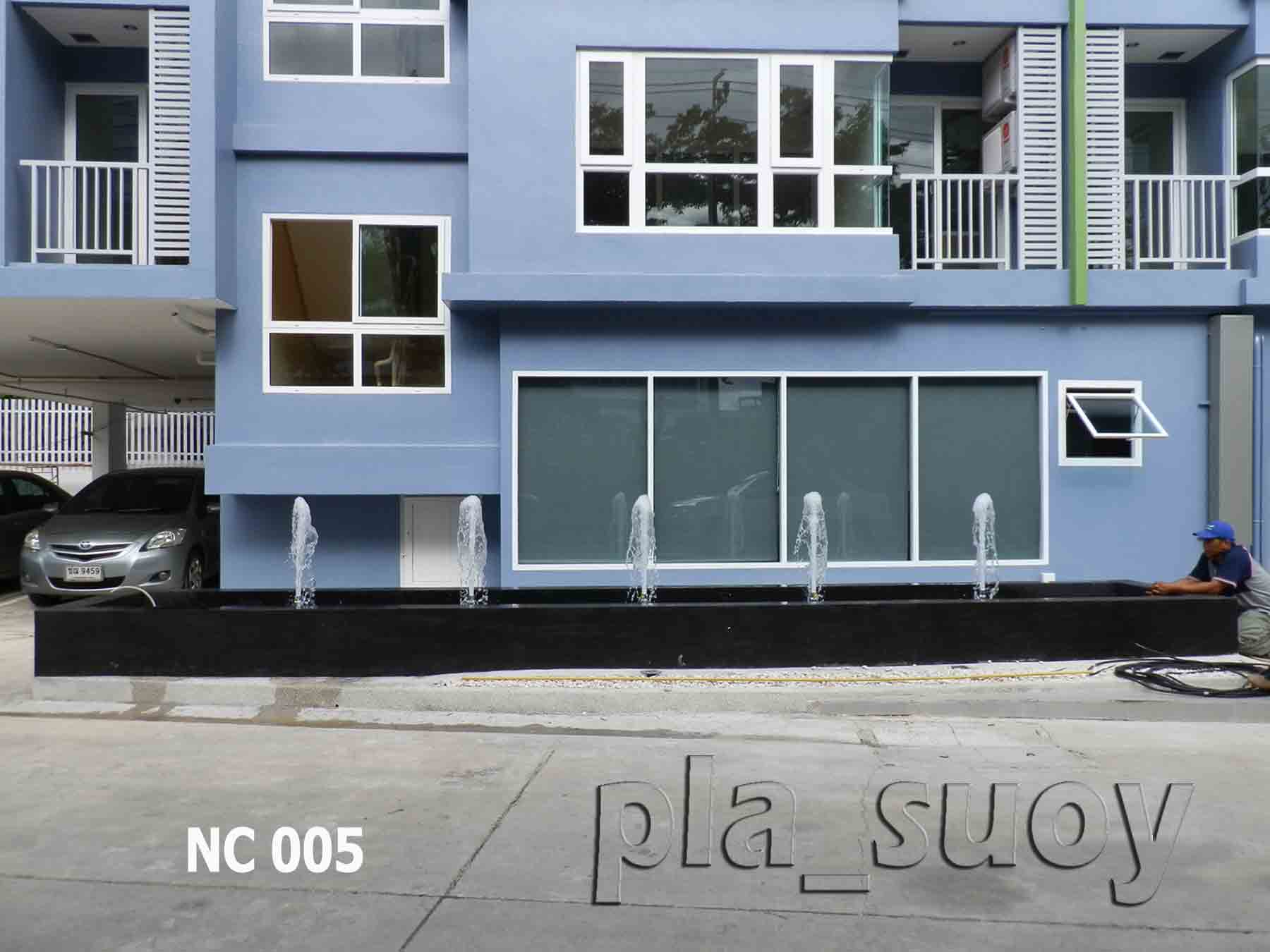 น้ำพุ ฮวงจุ้ย หน้าโครงการ The Nigh Condo งามวงศ์วาน