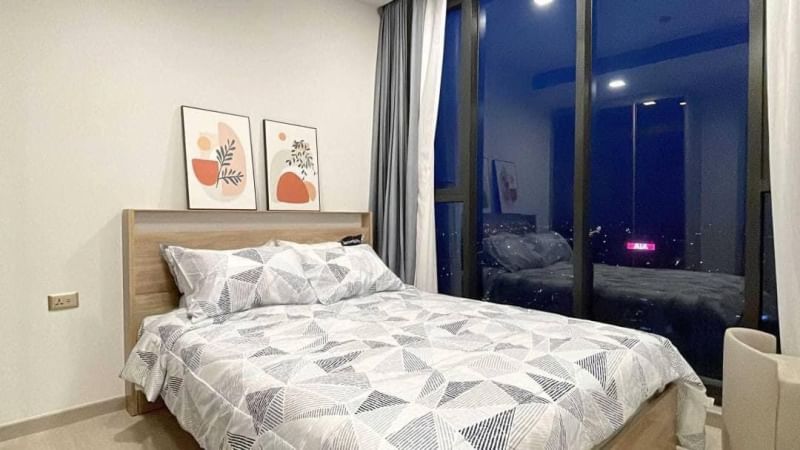 ให้เช่าคอนโด วันไนน์ไฟว์ อโศก-พระราม 9 พื้นที่ 38 ตรม. 1 ห้องนอน เช่า 30,000 บ/ด