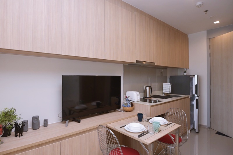 ให้เช่า เอ็ม จตุจักร พื้นที่ 28.75 ตร.ม. 1 ห้องนอน เช่า 15,000 บ/ด