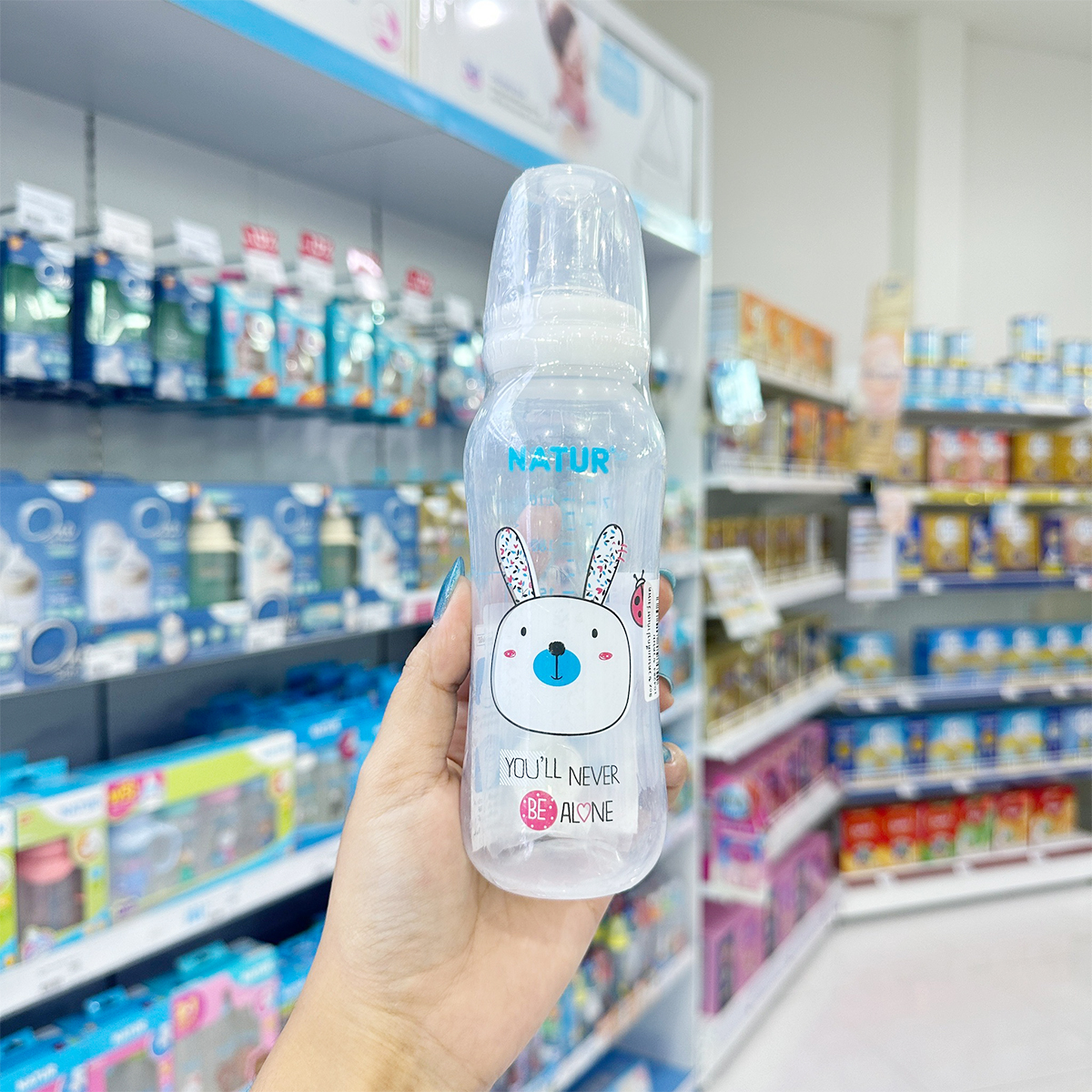 Natur เนเจอร์ ขวดนมเด็กปากแหว่งเพดานโหว่ คอแคบ 8oz.