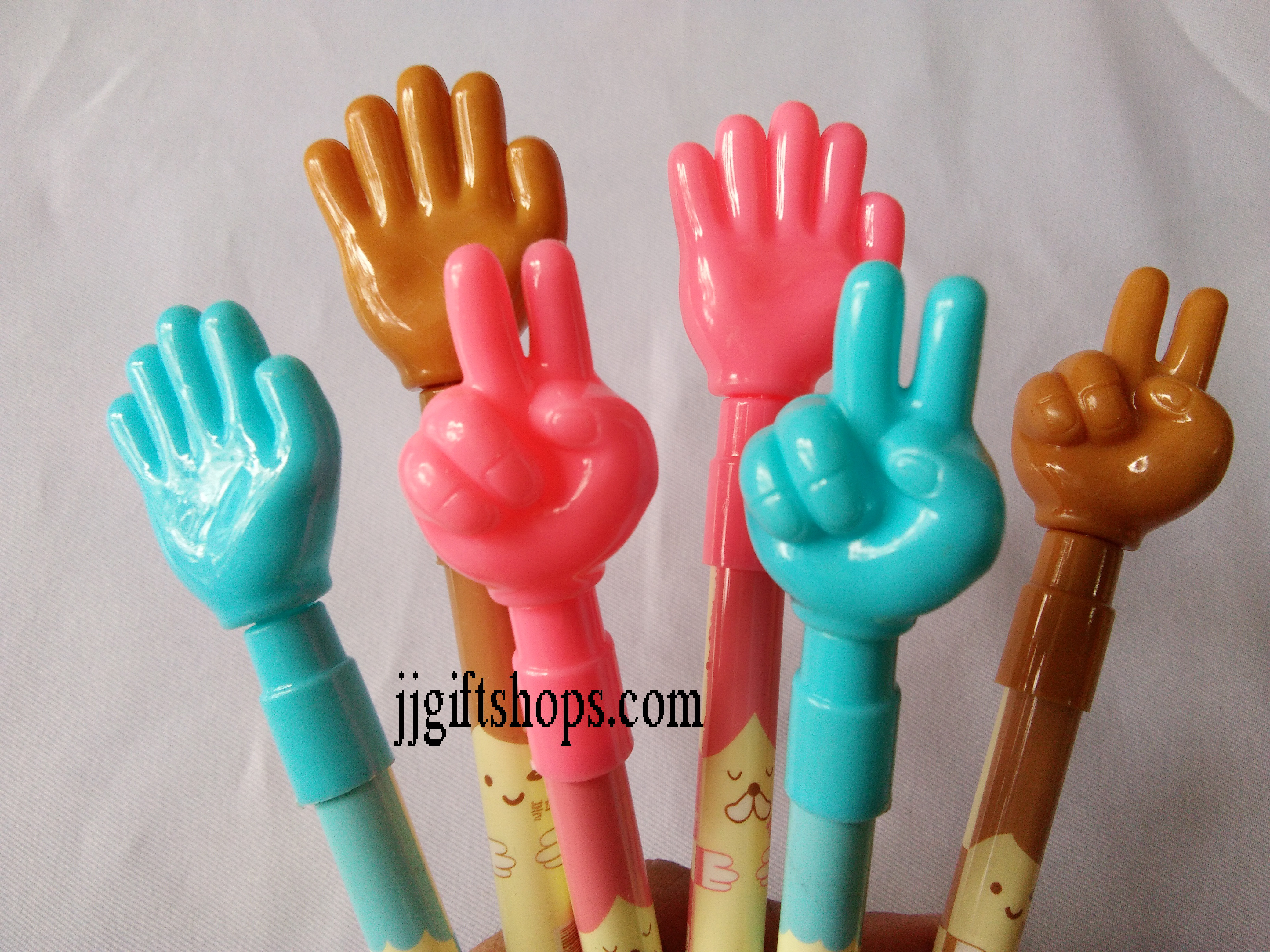 ปากกานิ้วมือ ปากกามือ ลูกลื่น (ซื้อ 12 ชิ้น ราคาส่ง 15 บาท/ชิ้น)