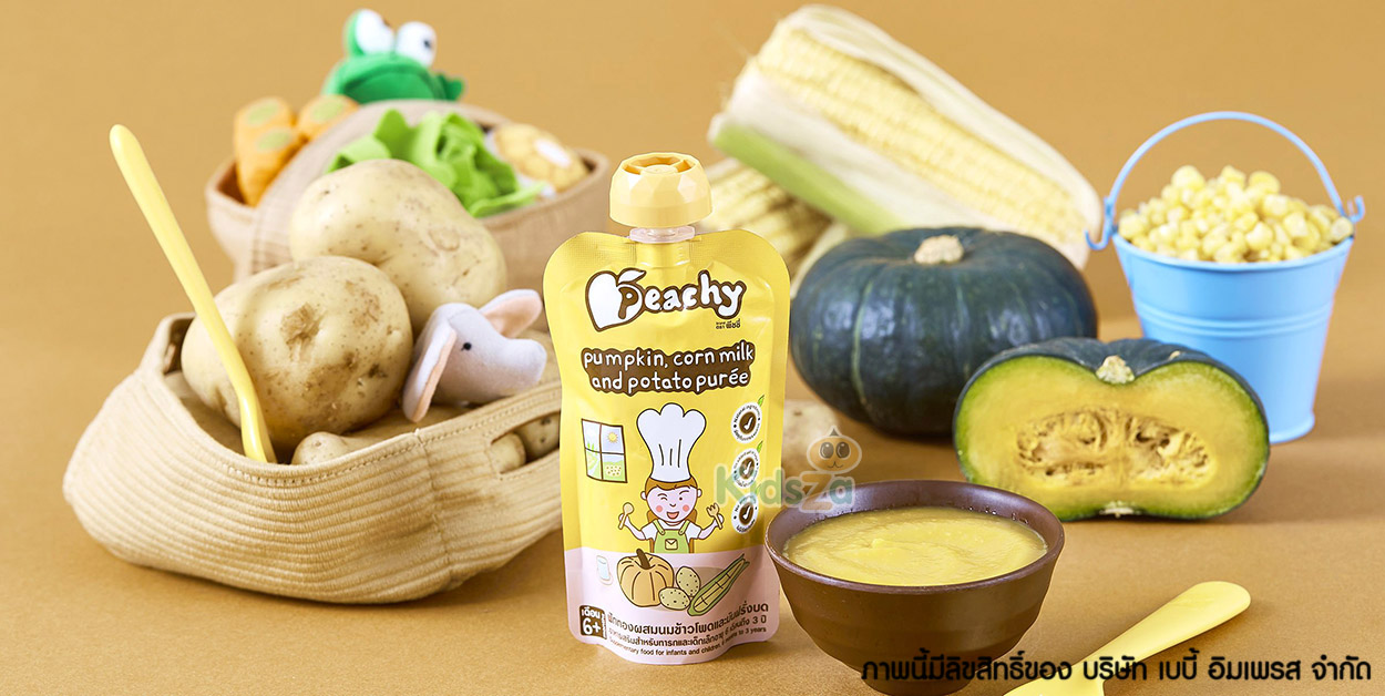 Peachy พีชชี่ อาหารบด เสริมสำหรับทารกและเด็ก [เหมาะสำหรับเด็กอายุ 6 เดือน - 3 ปี]