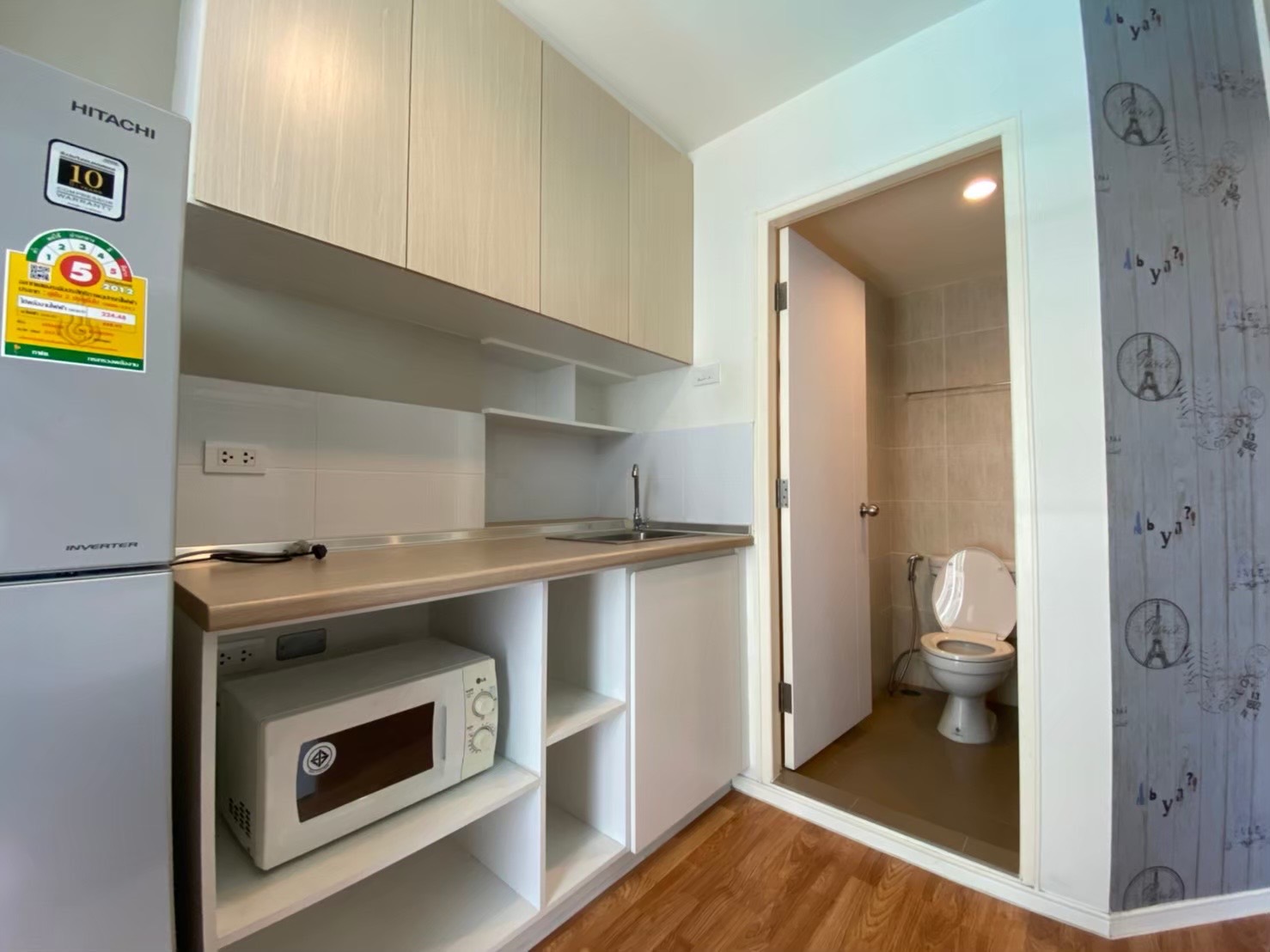 ให้เช่าคอนโดลุมพินี วิลล์ นครอินทร์ - ริเวอร์วิว พื้นที่ 26 ตร.ม. 1 ห้องนอน เช่า 6,500 บ/ด