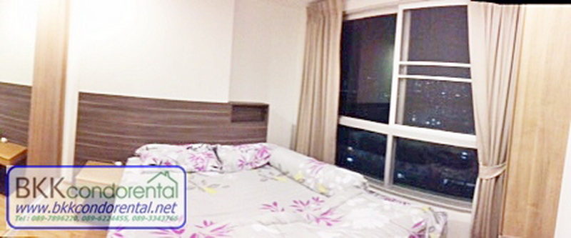 ให้เช่าคอนโด ยู ดีไลท์ เรสซิเดนท์ พัฒนาการ-ทองหล่อ ชั้น 9 พื้นที่ 35 ตรม. 1 ห้องนอน เช่า 16,000 บ/ด
