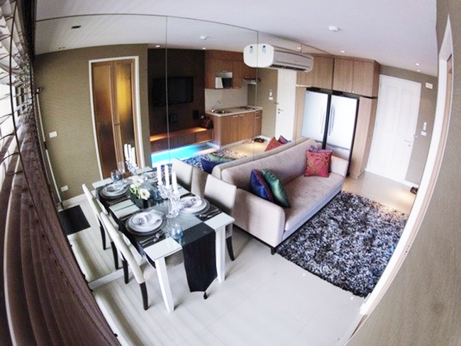 ให้เช่าคอนโด เดอะ โคลเวอร์ ทองหล่อ พื้นที่ 39.94 ตร.ม. 1 ห้องนอน เช่า 18,000 บ/ด