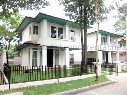 ให้เช่าหมู่บ้าน Bangkok Villa บ้านเดี่ยว 2 ชั้น พื้นที่ 65 ตร.ว