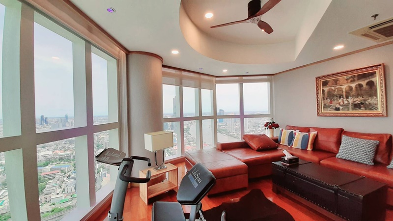 ให้เช่าคอนโด สเตท ทาวเวอร์ คอนโดมิเนียม พื้นที่ 174 ตรม. 2 ห้องนอน เช่า 90,000 บ/ด