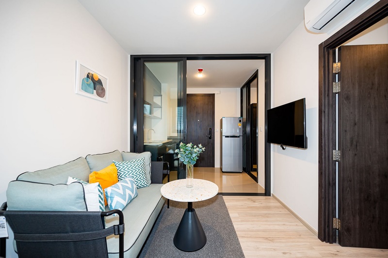 ให้เช่าคอนโด เอ็กซ์ที ห้วยขวาง พื้นที่ 35.1 ตร.ม. 1 ห้องนอน เช่า 19,000 บ/ด