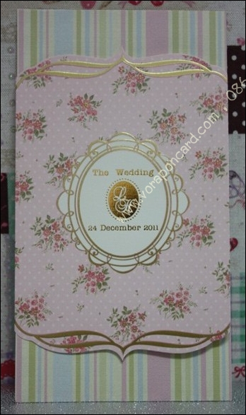 การ์ดแต่งงาน 3 พับ