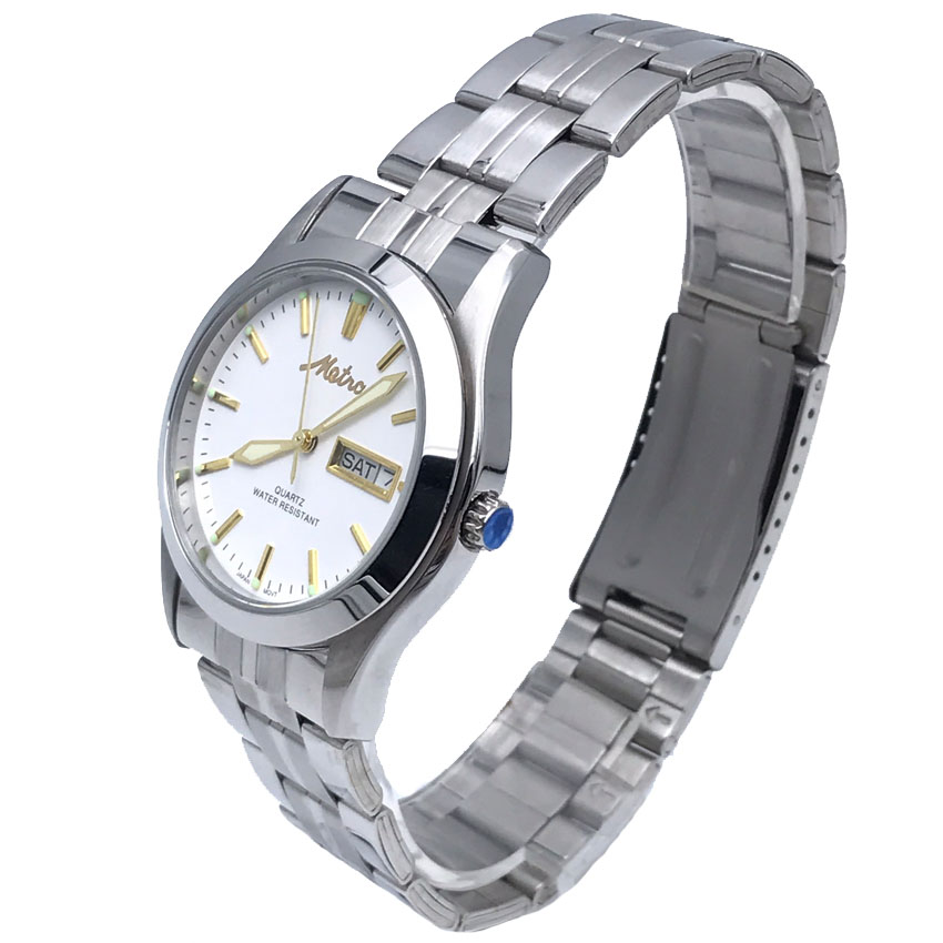 Metro นาฬิกาข้อมือผู้ชายสแตนเลสสตีล รุ่น 28355M-SW