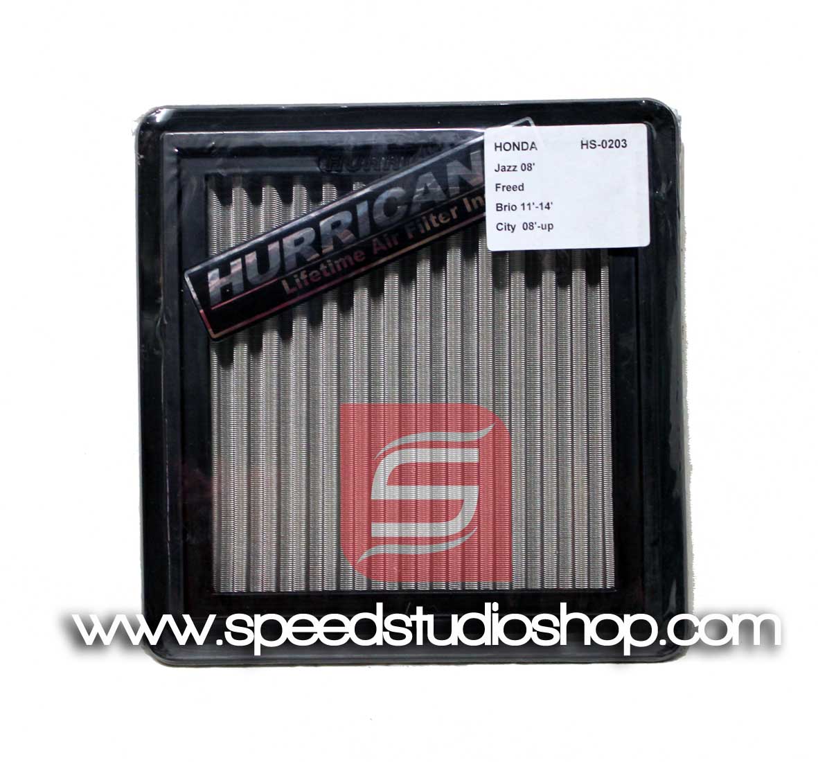 กรองอากาศ สแตนเลส Hurricane Honda Brio / Brio amaze / City(08-13) / Jazz(08-13) / Mobilio / Freed