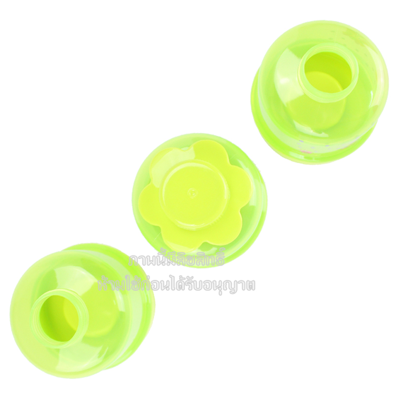 Attoon ที่แบ่งนมผง กระปุกแบ่งนมผง 3 ชั้น ถอดแยกได้ [คละลาย]