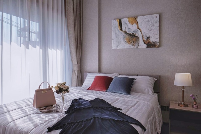 ให้เช่าคอนโด เดอะ ไลน์ อโศก-รัชดา พื้นที่ 35 ตร.ม. 1 ห้องนอน เช่า 19,000 บ/ด