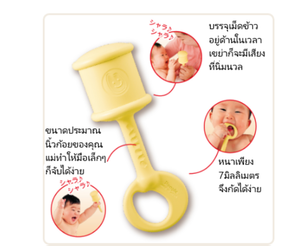 People ของเล่นเสริมพัฒนาการ ยางกัด ทำจากข้าว สำหรับเด็ก