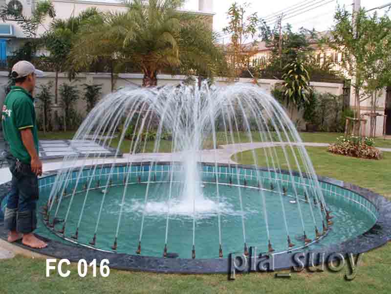 น้ำพุฮวงจุ้ย หน้าบ้าน ฟ้าชวน