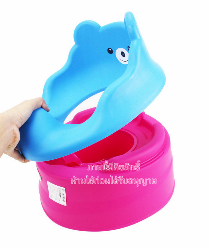 Fin กระโถน หน้าหมี สำหรับเด็ก 2in1