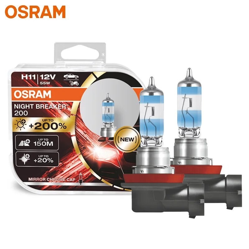 OSRAM Night Breaker H11 ฮาโลเจน ความสว่าง + 200% 12V 55W