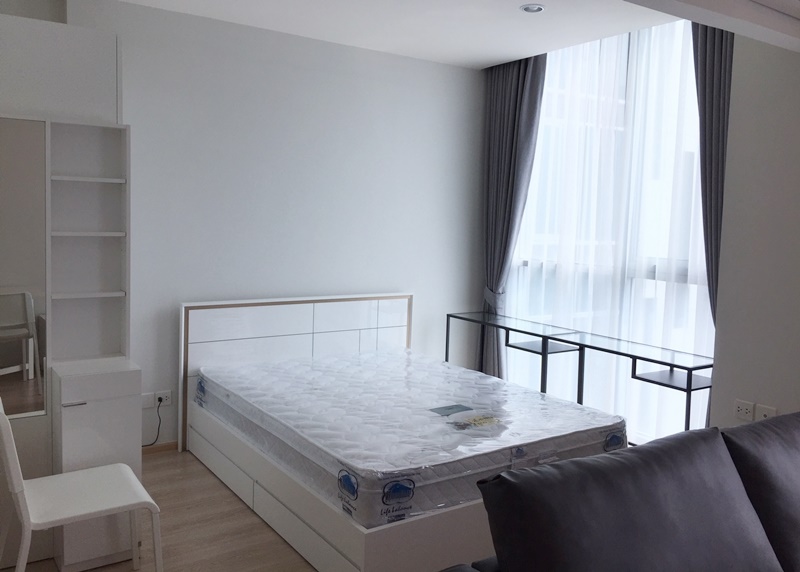ให้เช่าคอนโด โนเบิล รีวอลฟ์ รัชดา พื้นที่ 26 ตร.ม. 1 ห้องนอน เช่า 16,500 บ/ด