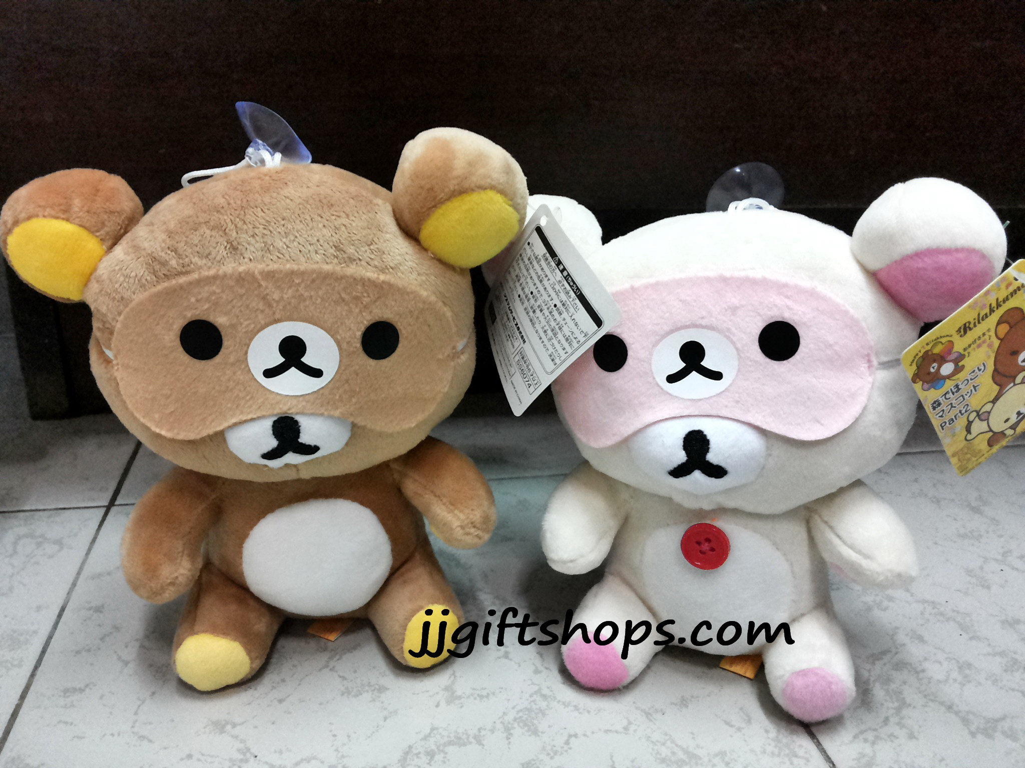 ตู๊กตาน้องหมี Rilakkuma และ Korilakkuma ผ้าปิดตา (ขายเป็นคู่ค่ะ)