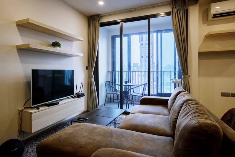 ให้เช่าคอนโด คิว ชิดลม-เพชรบุรี พื้นที่ 45 ตร.ม. 1 ห้องนอน เช่า 28,000 บ/ด