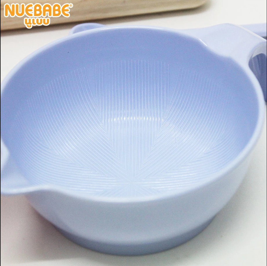 Nuebabe ชามบด อาหาร เมลามีน พร้อมช้อนและไม้บด