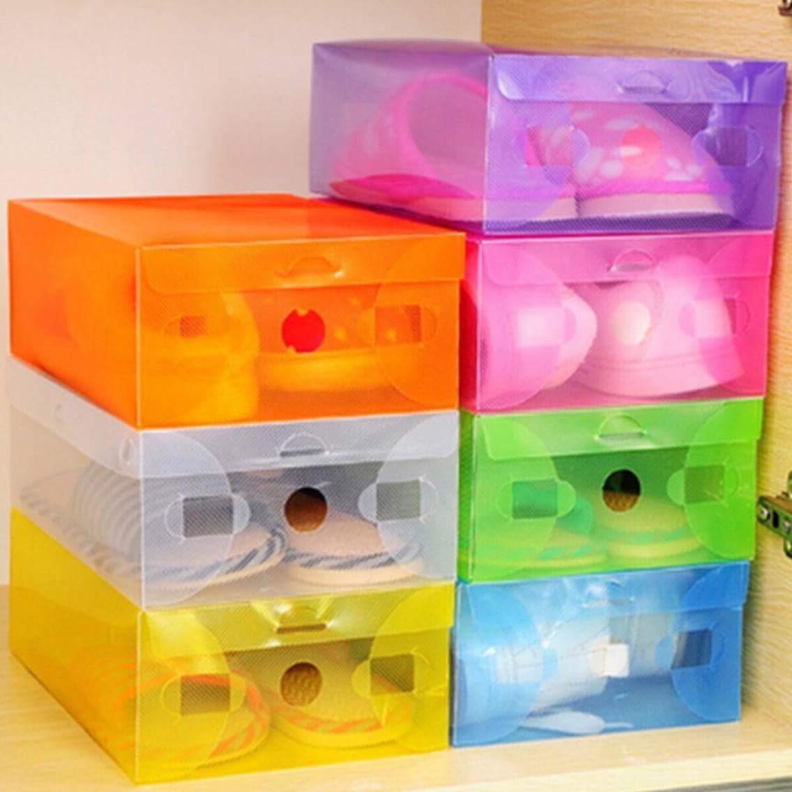 กล่องรองเท้าพลาสติก กล่องเก็บรองเท้า ขนาด 18×28 สูง 10 cm