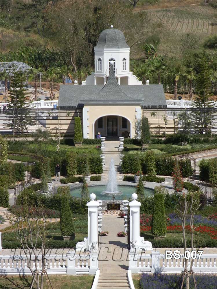 น้ำพุแต่งสวน ในโครงการ The BlueSky รีสอร์ท เขาค้อ